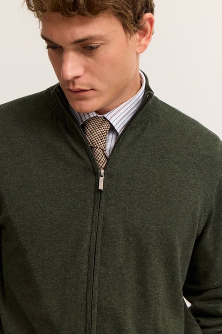 Bugatti Herren Katoenen vest met opstaande kraag - Image 3
