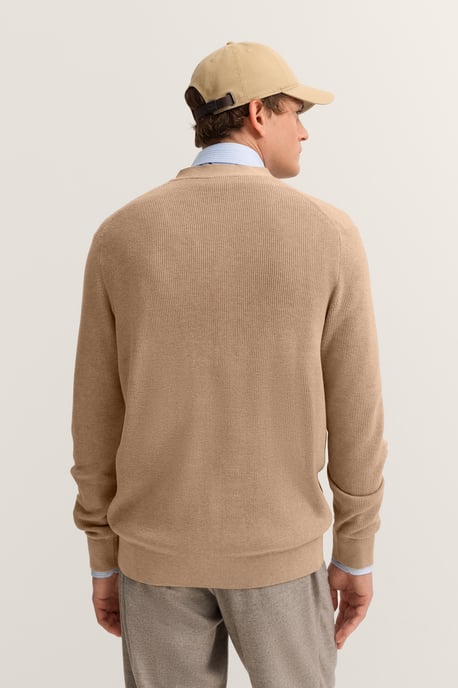Bugatti Herren Vest met V-hals en geribde structuur - Image 2