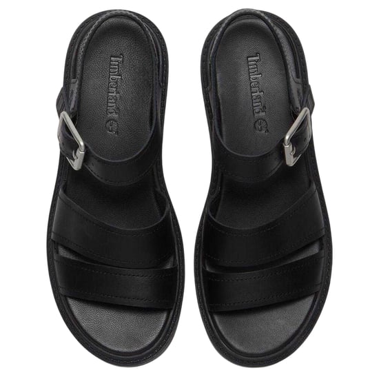 Timberland Lederen platte gladiatorsandalen voor dames (Zwart) - Image 3
