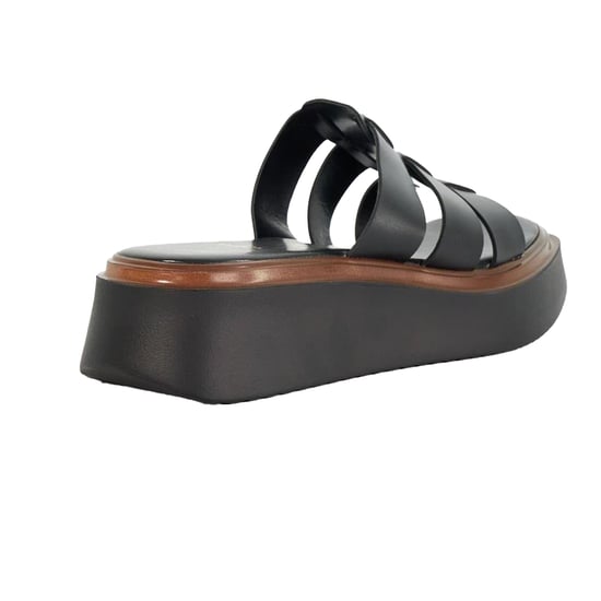 Dune London Lederen plateausandalen voor dames van het merk Latelys (Zwart) - Image 2