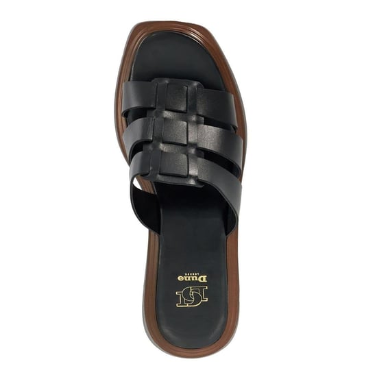 Dune London Lederen plateausandalen voor dames van het merk Latelys (Zwart) - Image 3