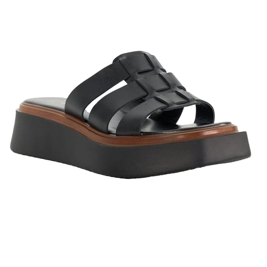 Dune London Lederen plateausandalen voor dames van het merk Latelys (Zwart) - Image 4
