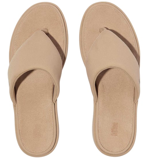 Fit Flop Denim-sandalen met sleehak voor dames (Beige) - Image 3