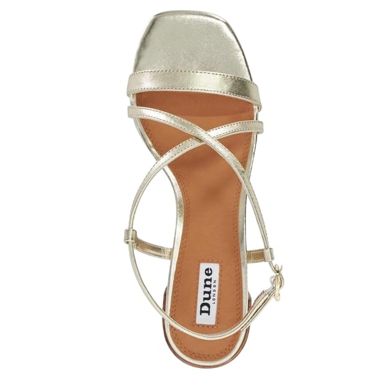 Dune London Jaskell sandalen met lage blokhak voor dames (Goud) - Image 3