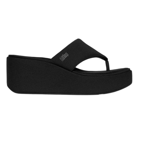 Fit Flop Denim-sandalen met sleehak voor dames (Allemaal zwart) - Image 2