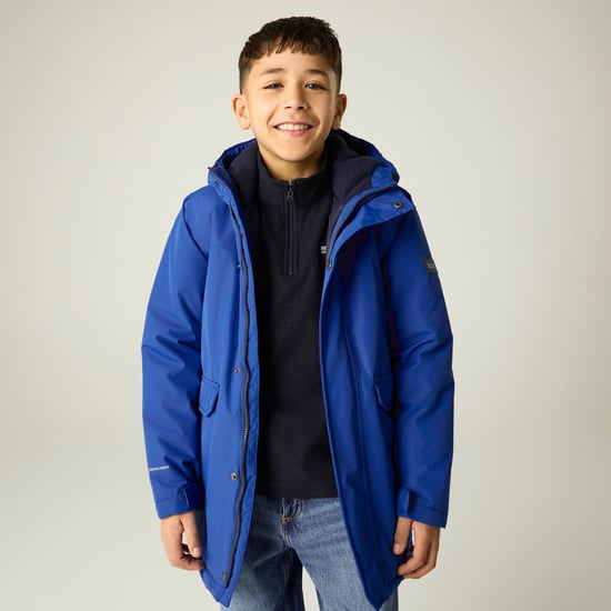 Regatta Farbank II waterdichte, geïsoleerde jas voor kinderen (Olympisch Blauw/Navy) - Image 1
