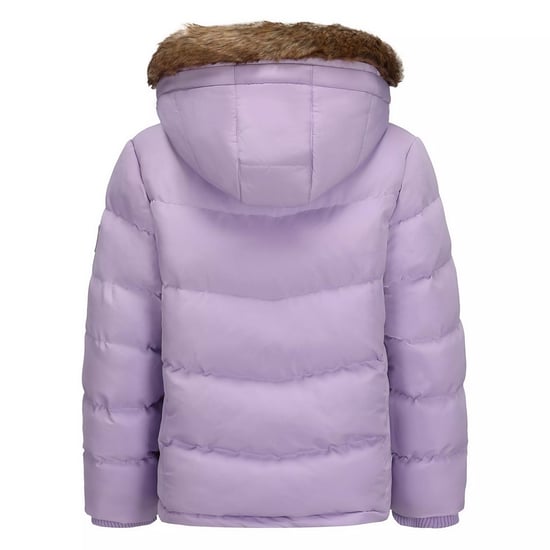 SoulCal Meisjes-pufferjack met bubbelprint, rits en zakken (Paars) - Image 2
