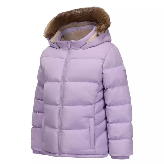 SoulCal Meisjes-pufferjack met bubbelprint, rits en zakken (Paars) - Image 3
