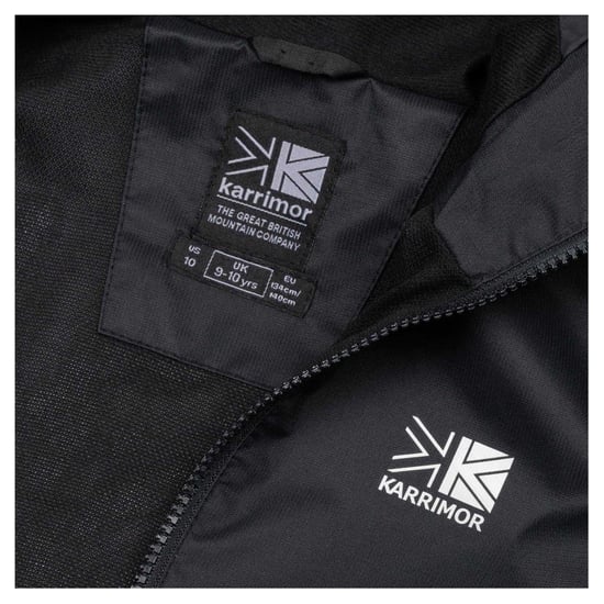 Karrimor Waterdichte Sierra-jas met capuchon voor kinderen (Zwart) - Image 3