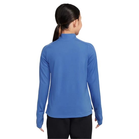 Nike Dri-FIT-shirt met halve rits en lange mouwen voor meisjes (Blauw) - Image 2