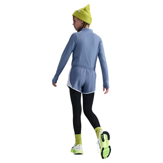 Nike Dri-FIT-shirt met halve rits en lange mouwen voor meisjes (Indigo) - Image 3