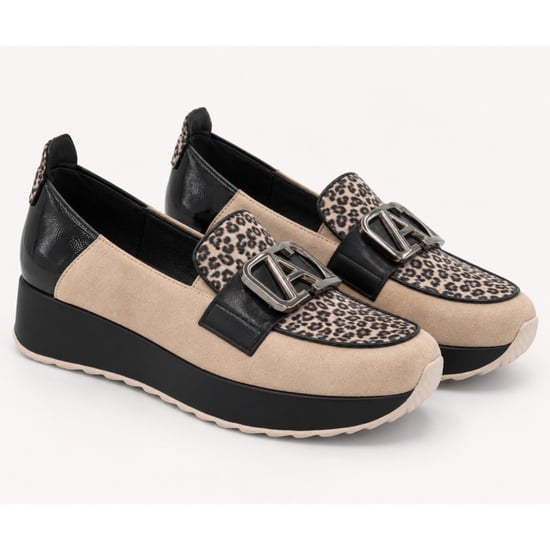 Montevita mocassin voor dames, beige - Image 1