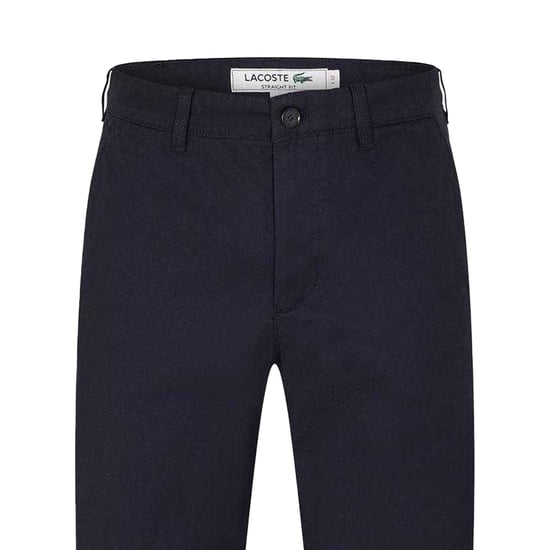 Lacoste Chino's voor heren met rechte pijpen en normale pasvorm (Afgrond blauw) - Image 2