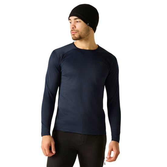 Dare 2B Heren Ventura Grid-fleece met ronde hals (Marine) - Image 1
