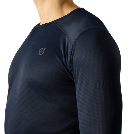 Dare 2B Heren Ventura Grid-fleece met ronde hals (Marine) - Image 6
