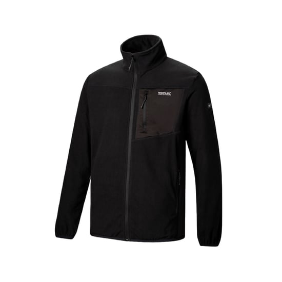 Regatta Herenfleece met Eadle-logo en doorlopende ritssluiting (Zwart) - Image 4