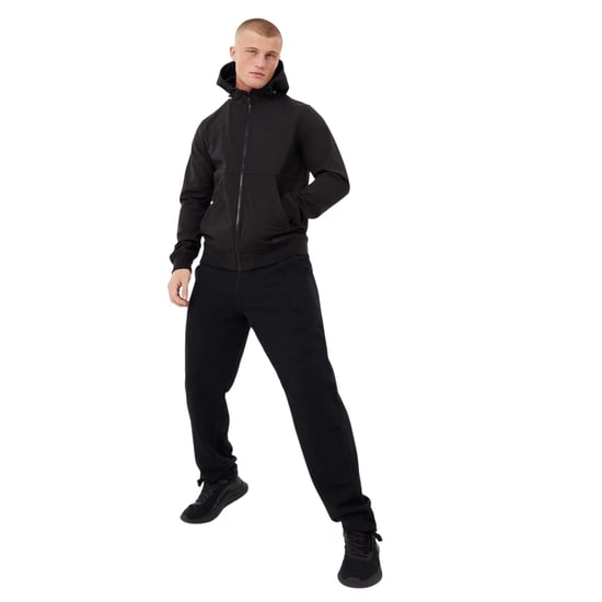 Everlast Effen softshelljas met capuchon voor heren (Zwart) - Image 1