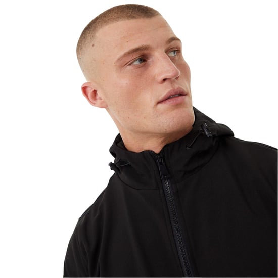 Everlast Effen softshelljas met capuchon voor heren (Zwart) - Image 4