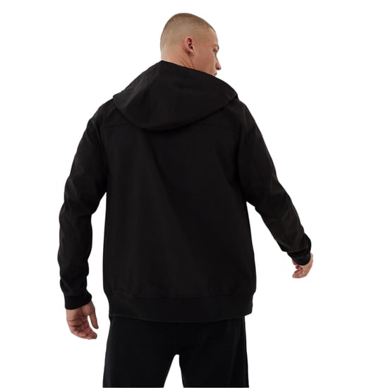 Everlast Effen softshelljas met capuchon voor heren (Zwart) - Image 5