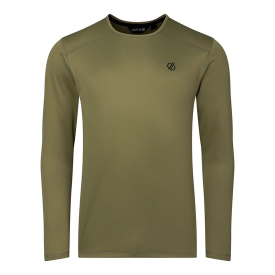 Dare 2B Heren Ventura Grid-fleece met ronde hals (Martini-olijfje) - Image 2