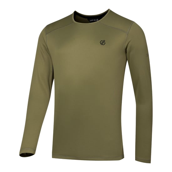 Dare 2B Heren Ventura Grid-fleece met ronde hals (Martini-olijfje) - Image 4