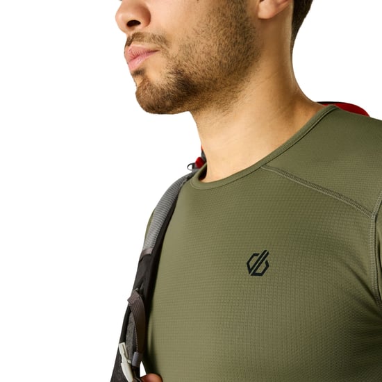 Dare 2B Heren Ventura Grid-fleece met ronde hals (Martini-olijfje) - Image 5