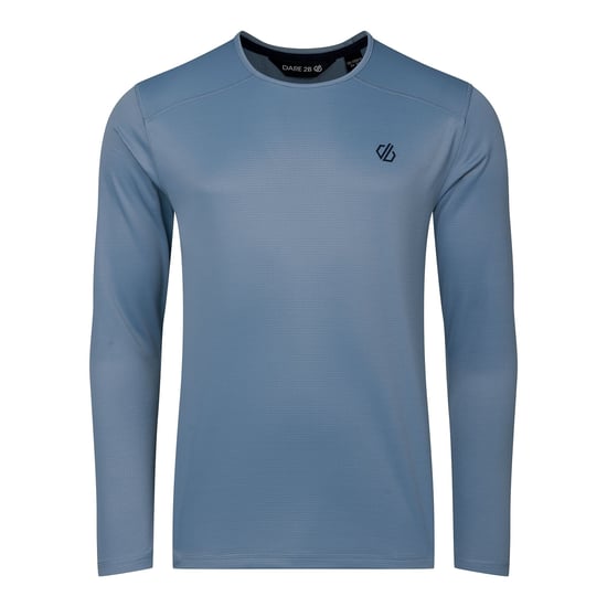 Dare 2B Heren Ventura Grid-fleece met ronde hals (Schemerig blauw) - Image 2