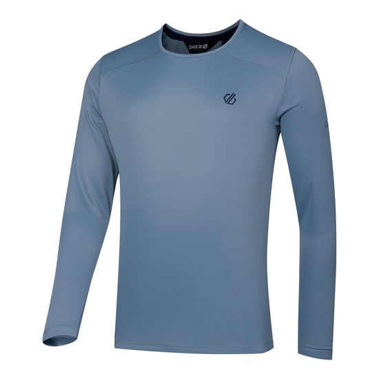 Dare 2B Heren Ventura Grid-fleece met ronde hals (Schemerig blauw) - Image 4