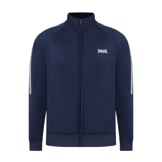 Lonsdale Raglan-trainingsjack voor heren met dubbele streep (Marine) - Image 2