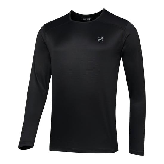 Dare 2B Heren Ventura Grid-fleece met ronde hals (Zwart) - Image 4