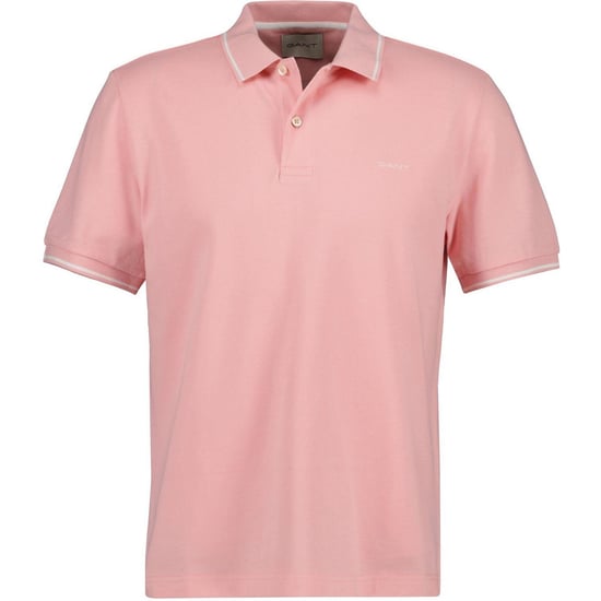 Gant Heren Regular Poloshirt met Korte Mouwen (Bubblegum Roze) - Image 1