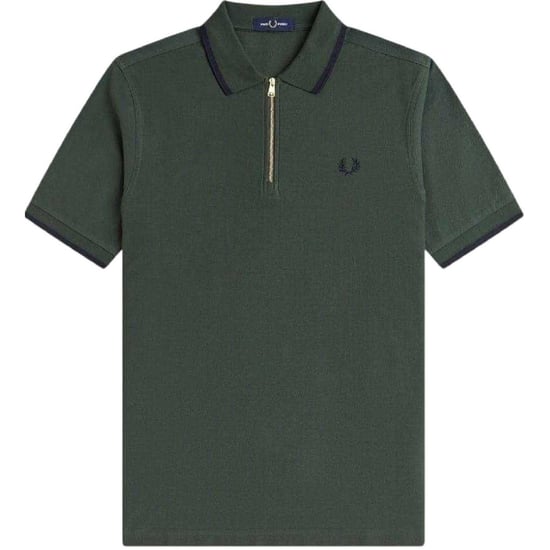 Fred Perry Heren Ritssluiting Polo Shirt (Hofgroen) - Image 2