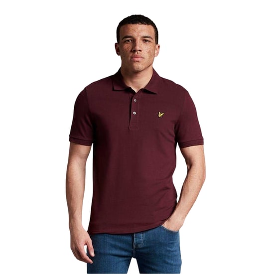 Lyle & Scott Herenpolo met korte mouwen (Bourgondië) - Image 1