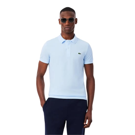 Lacoste Polohemd met korte mouwen van Pima-katoen voor heren (Blauw) - Image 1