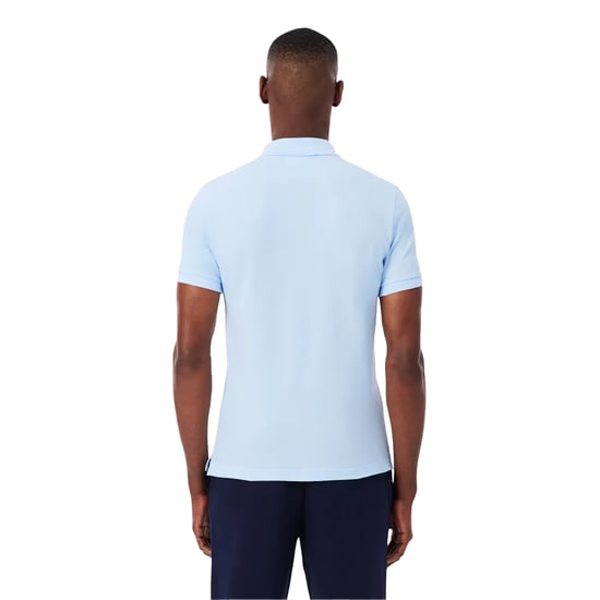 Lacoste Polohemd met korte mouwen van Pima-katoen voor heren (Blauw) - Image 3