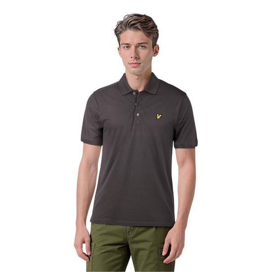 Lyle & Scott Herenpolo met korte mouwen (Gunmetal) - Image 1