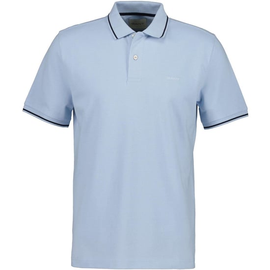 Gant Heren Regular Poloshirt met Korte Mouwen (Fris Blauw) - Image 1