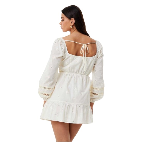 Jack Wills Boho-mini-jurk met borduurwerk en lange mouwen voor dames (Vintage Wit) - Image 3