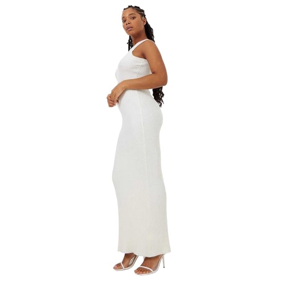 Jack Wills Gebreide maxi-jurk met racer-halslijn voor dames (Vintage Wit) - Image 1