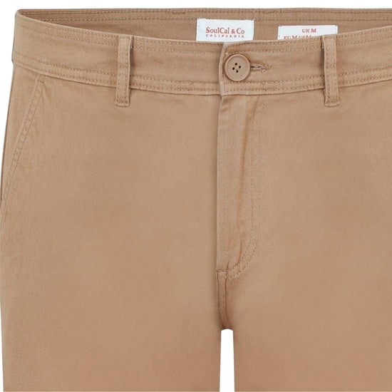 SoulCal Heren Chino Shorts (Donker zand) - Image 4