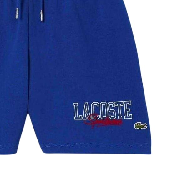 Lacoste Sweatshorts met opschrift voor jongens (Blauw) - Image 3
