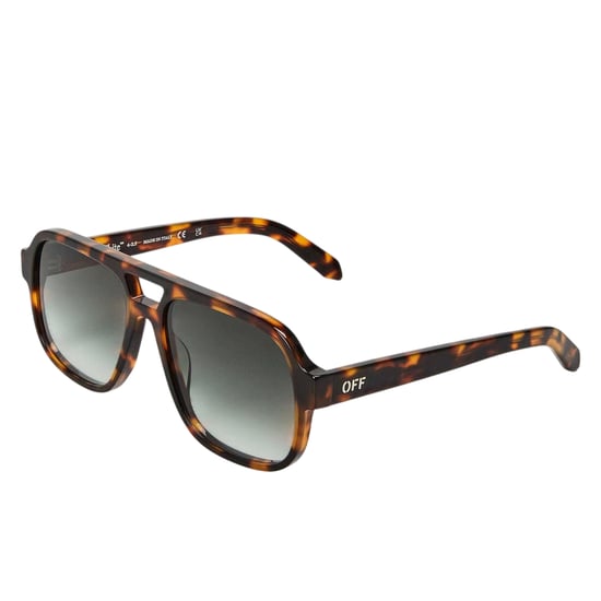 Off White Unisex-zonnebril voor volwassenen van het merk Forks (Havana/Bruin) - Image 1