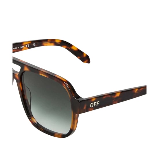 Off White Unisex-zonnebril voor volwassenen van het merk Forks (Havana/Bruin) - Image 3