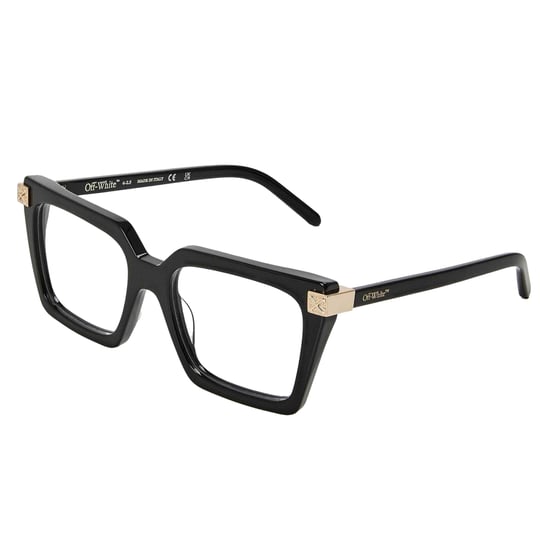Off White Unisex-zonnebril voor volwassenen, model 8t, met gouden details (Zwart) - Image 1