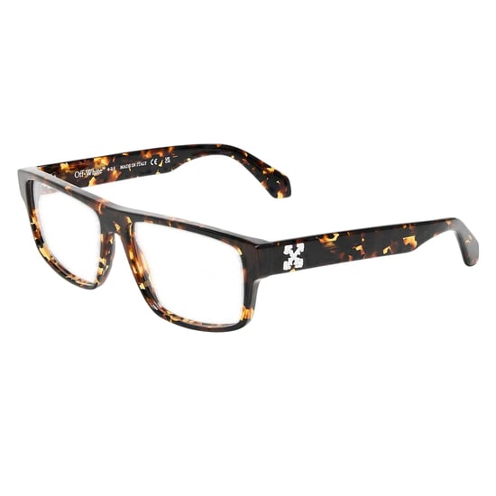 Off White Zonnebril met pijl-logo, model 8p (Donker Havana Bruin) - Image 1