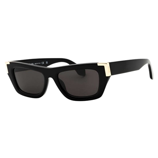 Palm Angels Unisex Malibu rechthoekige zonnebril voor volwassenen (Zwart/Donkergrijs) - Image 1