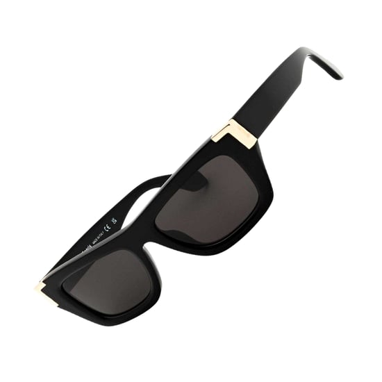 Palm Angels Unisex Malibu rechthoekige zonnebril voor volwassenen (Zwart/Donkergrijs) - Image 2