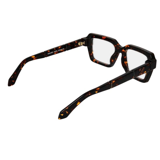 Off White Unisex zonnebril voor volwassenen, model 8u, in schildpadkleur (Donker Havana Bruin) - Image 2