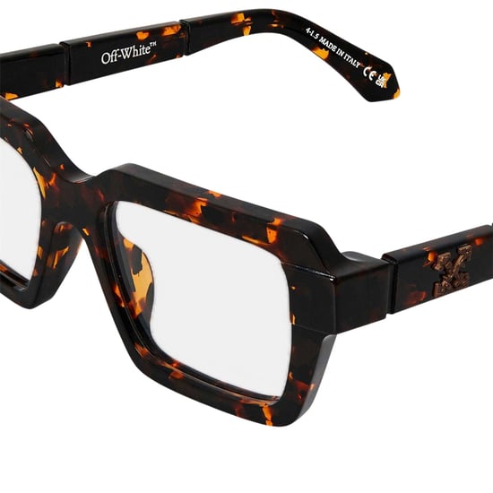 Off White Unisex zonnebril voor volwassenen, model 8u, in schildpadkleur (Donker Havana Bruin) - Image 4