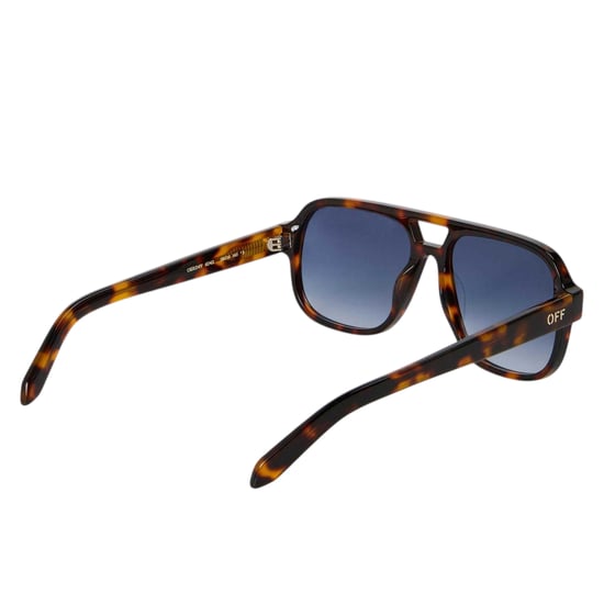 Off White Unisex-zonnebril voor volwassenen van het merk Forks (Havana) - Image 2